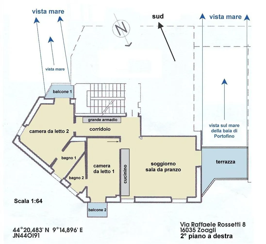 Apartmán Rifugio Mare E Monti - Zoagli
